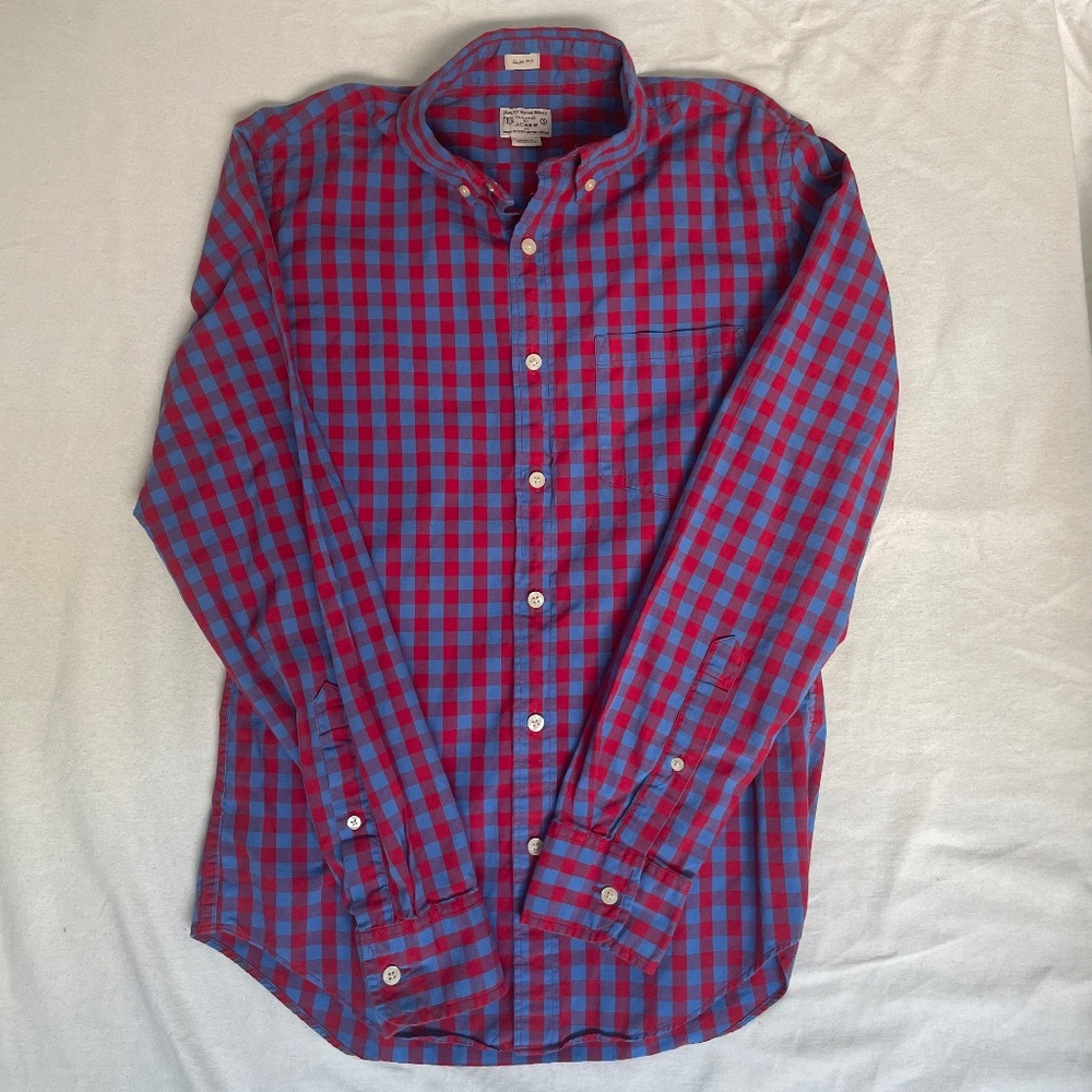 J. Crew Tailored Quality Woven Shirt, 100% Cotton, Size Small